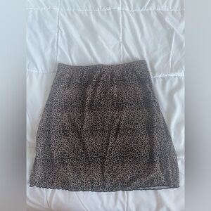Cheetah print skirt